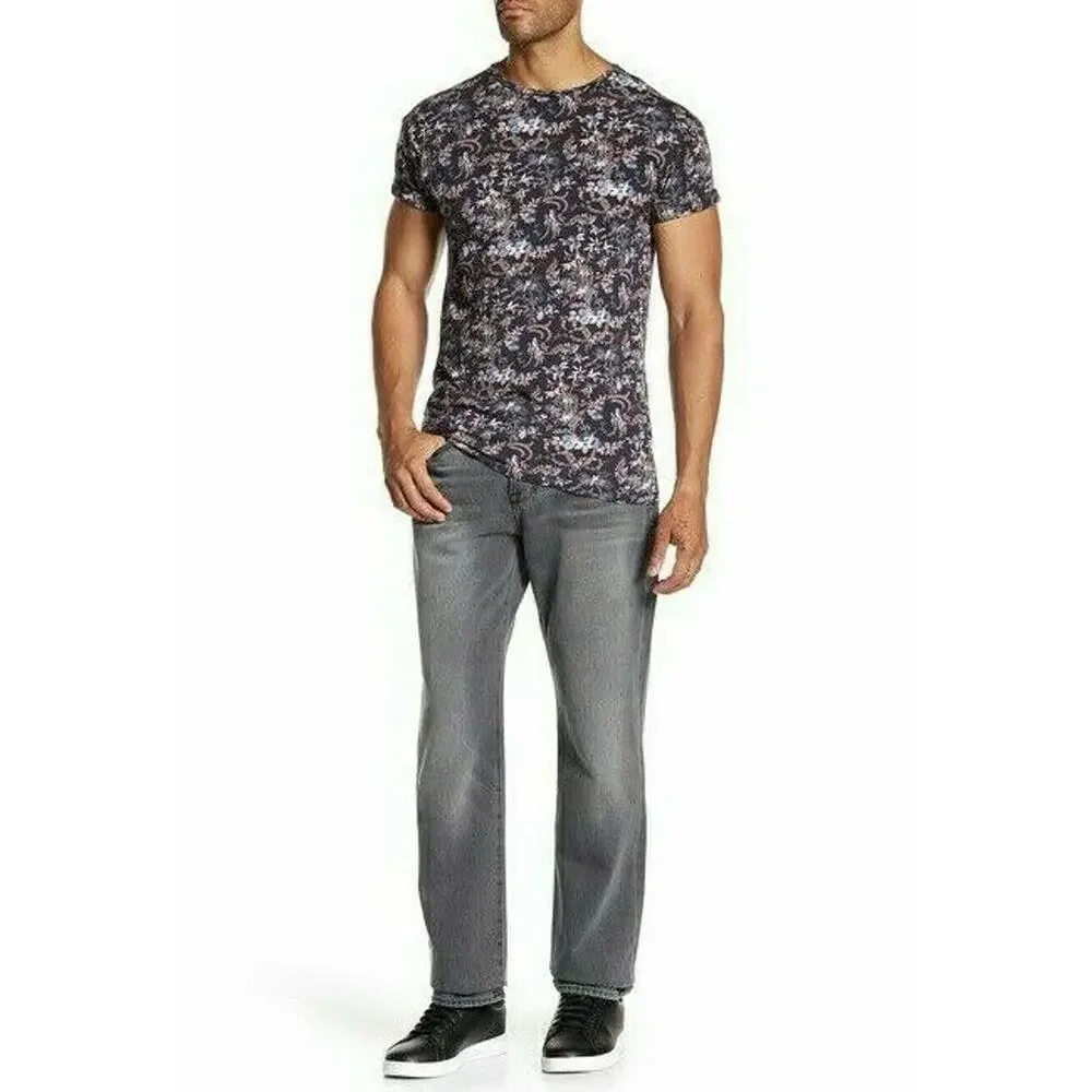 FRAME Denim L'Homme Straight leg distressed denim jeans commodore gray Sz 30 NEW